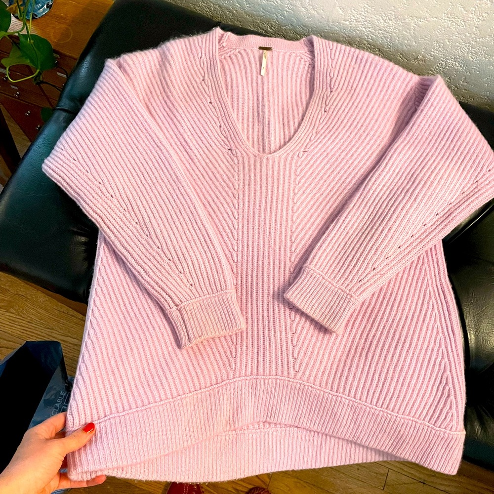 Free people 100% Thick cashmere sweater
